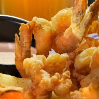 Southern Fried Shrimp · Seasoned hand-breaded shrimp, fried to perfection served with fries and our famous shack sau...