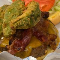 Big Wave Burger · Half-pound woodgrilled burger served with lettuce, tomato and shack sauce, then topped with ...