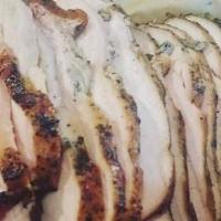 Smoked Turkey Sandwich · 1/2 lb smoked turkey.  Ask for it sliced or chopped.