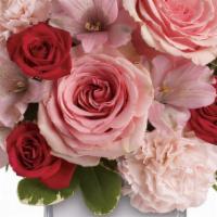 Teleflora'S Love That Pink Bouquet With Roses · Passionately pretty in pink, this gorgeous array of pink and red roses and other favorites i...