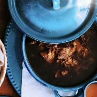 Large Order Of Birria & Consome (To Make Your Own Tacos) · Birria is a traditional Mexican dish that, in the most simple terms, can be described as a b...