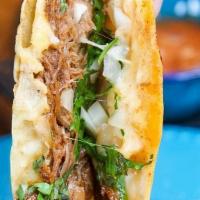 Quesabirria · A compound word combining queso (cheese) and birria, the traditional Mexican stew. What it i...