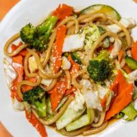 Udon Noodle With Mixed Veggies	 · Stir fried