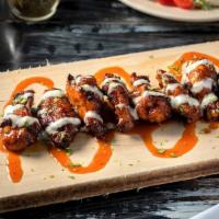 Sweet Hot Wings With Bleu Cheese · 