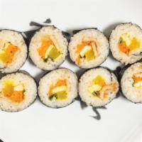 Kimbap · Rice rolled with sushi seaweed