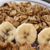 Acai Bowl - Chocolate Protein Blend · Organic and unsweetened acai bowl, blended with chocolate protein powder and topped with gra...