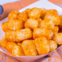 Tater Tots · Tater tots take 25 minutes to bake & you can choose your flavoring of: Old Bay, lemon pepper...
