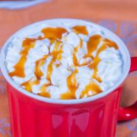 Caramel Mocha 10Oz · Espresso & milk with caramel & Hersheys
