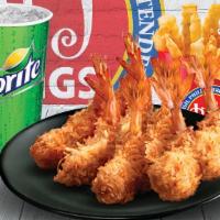 8 Pcs Shrimp · Comes with Fries & Drinks.
