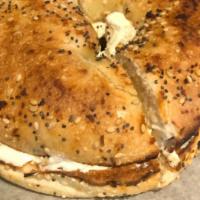 Bagel Toasted With Cream Cheese · 