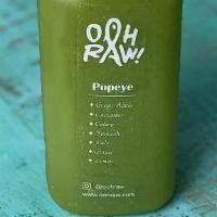Popeye · Popular item. Green apple, spinach, celery, kale, cucumber, lemon, ginger
