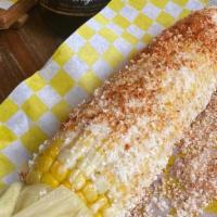 Vegan Corn In The Cob · Street style corn  on the cob, creamy almond cheese sauce, pumpkin seed cotija vegan cheese,...