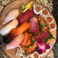 Sushi Combo · 6 pc. nigiri, 6 pc. sashimi, spicy tuna roll
