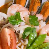 Thai Bowl · Mild hot and spicy. Hot and spicy seafood noodle bowl with shrimp, scallop, mussel and squid...