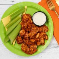 Buffalo Bites · Close to a pound of oven-roasted chicken marinated in buffalo sauce with our secret seasonin...