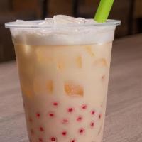 Mango Milk Bubble Tea · contains whole milk and syrup