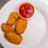 Jalapeno Poppers · Six pieces.