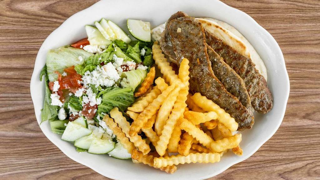 Gyro Platter · With Greek Salad & French Fries