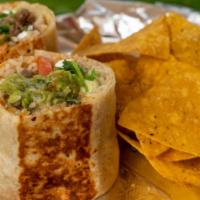 El Pinche Burrito · Most popular. Cilantro rice, pico de gallo, mix cheese, guacamole, sour cream, and beans dri...