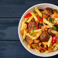 Alfredo Penne Pasta With Meatballs · Italiano classic beef meatballs penne pasta mixed with fresh alfredo sauce, parmesan, ricott...