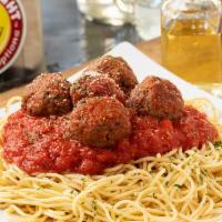 Spaghetti & Meatballs · homemade meatballs served with marinara sauce