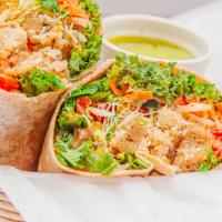 Create A Wrap · Whole wheat tortilla Includes red cabbage, alfalfa, bean sprouts, carrots, cucumbers, tomato...