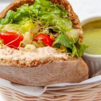 Create A Pita · Whole Wheat Pita Includes red cabbage, alfalfa, bean sprouts,carrots, cucumbers, tomatoes, r...