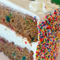 Vegan Gf Confetti Cake · Vegan GF Confetti Cake. Delicious vanilla birthday cake that is vegan + GF! Made w/almond fl...
