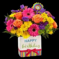 Happy Birthday · The Birthday Brights™ Bouquet is a true celebration of color and life to surprise and deligh...