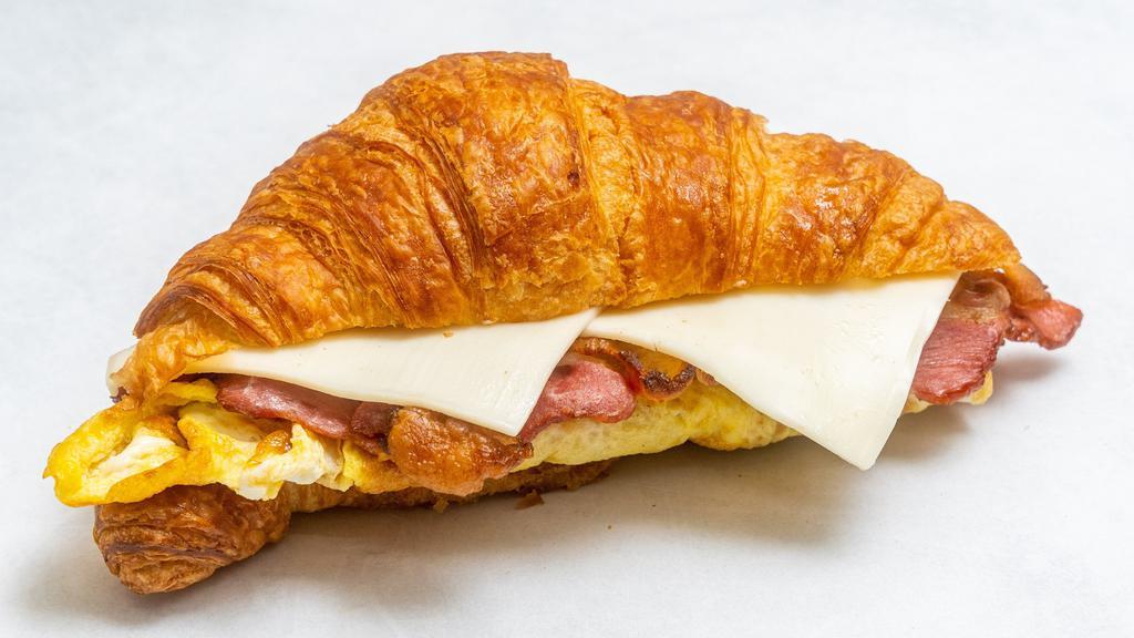 Croissant With Eggs & Cheese · 