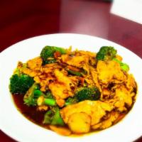 Szechuan Chicken · Spicy. Served with white rice.