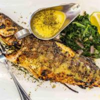 Branzini Fillet · Mediterranean sea bass fillet veggies potato