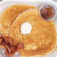2 Buttermilk Pancakes With Bacon · 