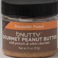 Irresistible Pretzel Gourmet Peanut Butter · Gourmet Peanut Butter made with Honey Roasted Peanuts, Gluten-Free Pretzels and White Chocol...