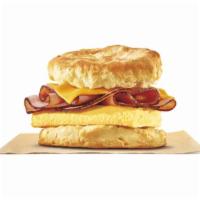 Ham, Egg & Cheese Biscuit · Rise and shine with our Ham, Egg & Cheese Biscuit. Succulent black forest ham, fluffy eggs, ...