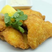 Fish & Chips · Crispy fish and Cajun fries or sweet potato fries.