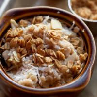 Lolo’S Toasted Granola Parfait · Greek yogurt, pumpkin seeds, seasonal fruit coconut, and agave syrup.