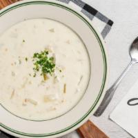 New England Clam Chowder · with Bacon