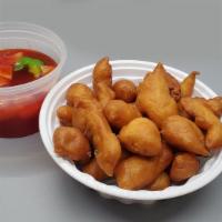 Sweet And Sour Shrimp · Served with roast pork fried rice or white rice, and egg roll.