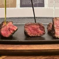 New York Strip Flight* | Gf · Texas Kobe-Style Wagyu Beef: Raised from Rosewood Ranches in Northeast Texas and known for i...