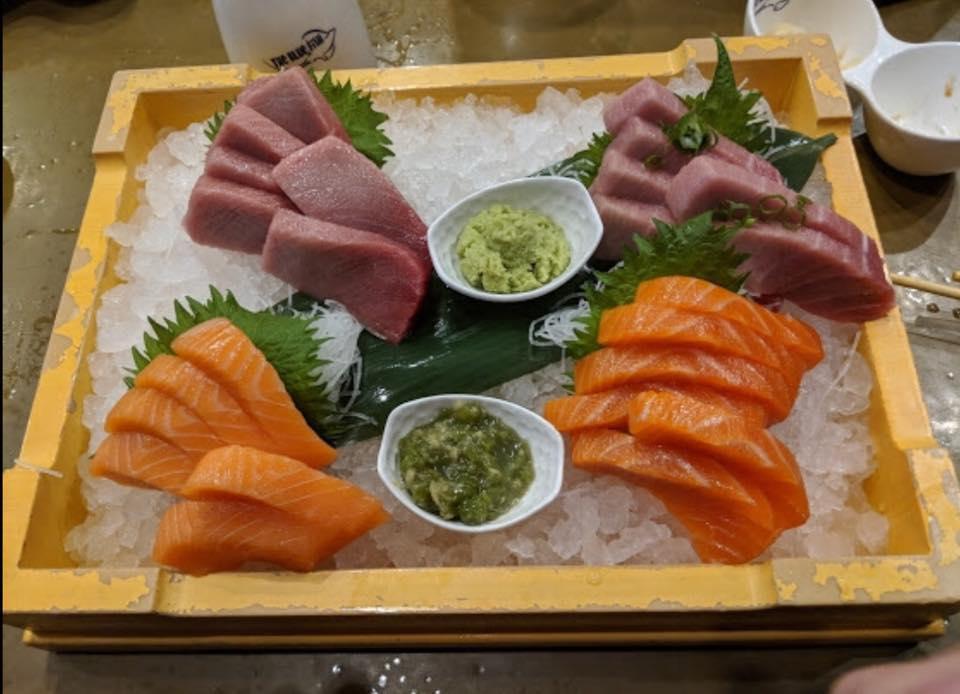 The Blue Fish · Japanese · Salad · Sushi · Asian