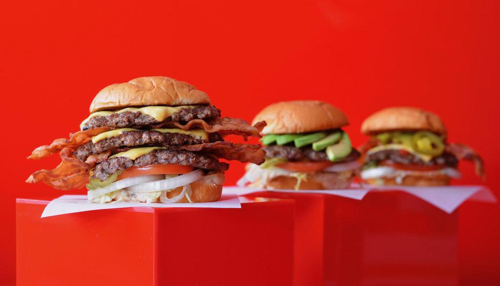 Super Smash Burgers · Burgers · Desserts · American