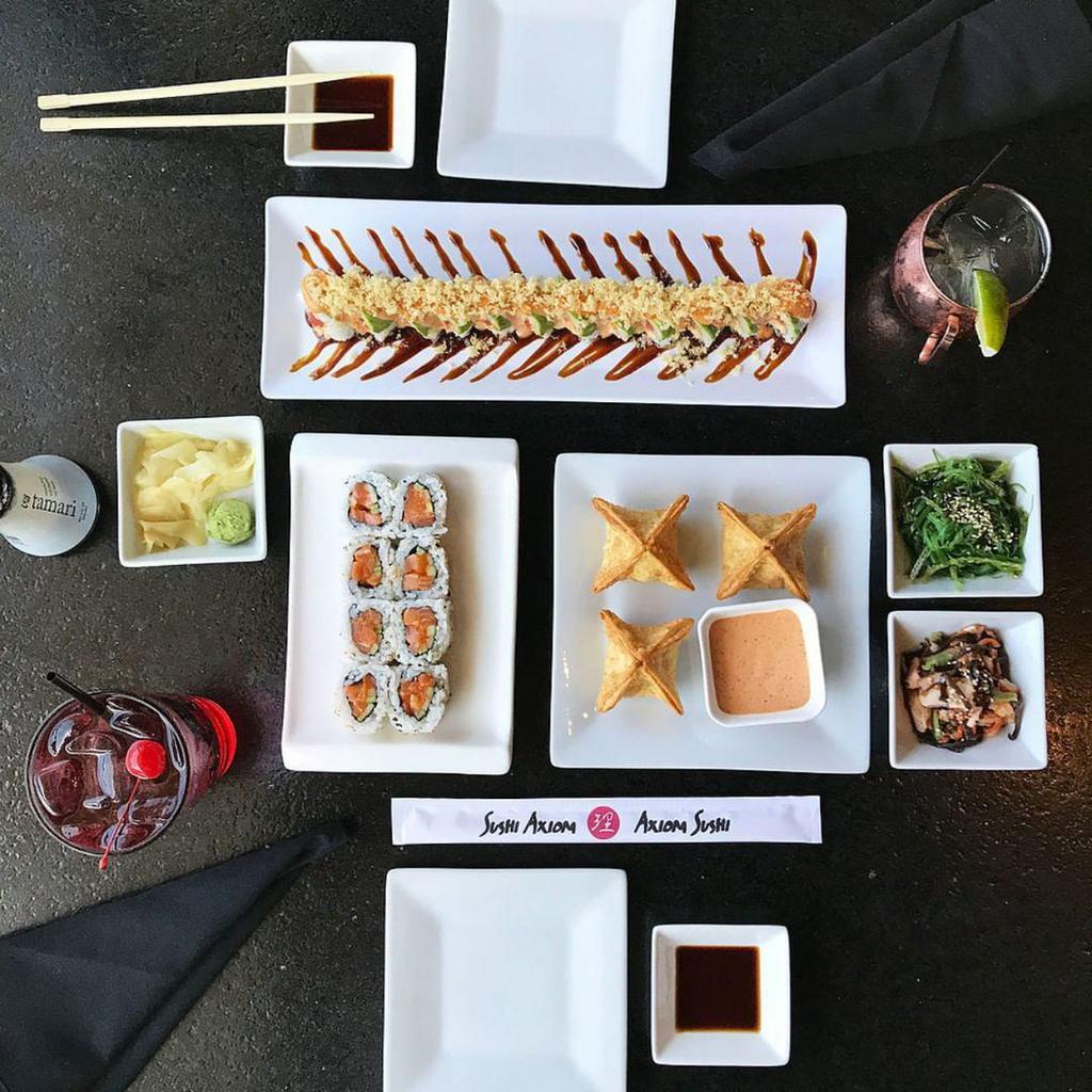 Sushi Axiom · Japanese · Sushi · Salad · Alcohol · Ramen