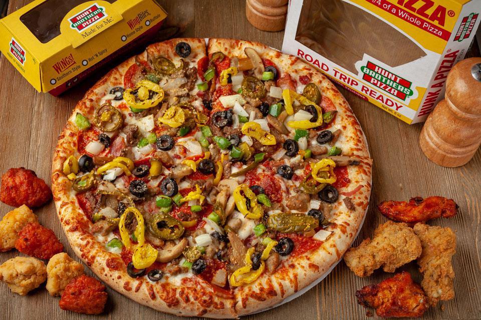 Hunt Brothers Pizza · Pizza · Desserts · Chicken