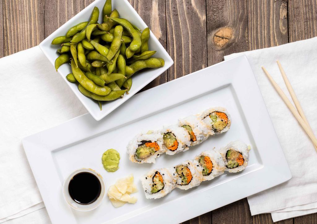 Avocado California Roll and Sushi · Sushi · Japanese · Salad