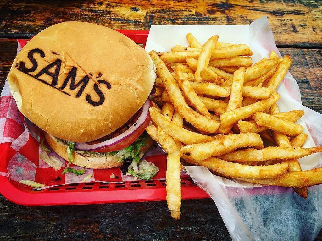 Sam's Burger Joint · Burgers · Poke · Sandwiches · Salad