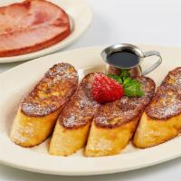 Bruléed French Toast With Grilled Ham · 