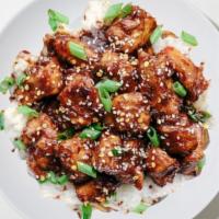 General Tso'S Chicken · Deep fried white meat chicken pieces blended with chef’s sauce.