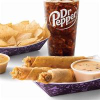 Chicken Flautas - 3 Pack Combo · (3 chicken flautas and choice of queso, guacamole or sour cream for dipping)