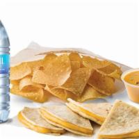 Kids' Cheese Quesadilla Meal · (Cheese Quesadilla, rice & beans OR chips & queso, and kids’ drink)